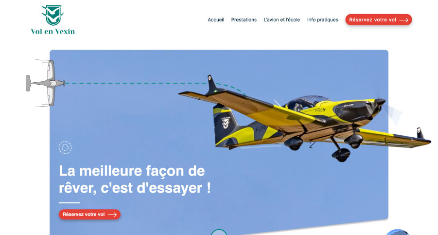 Site internet de Vol en Vexin